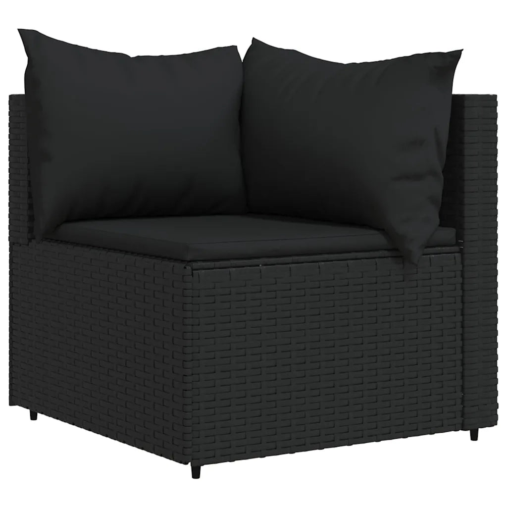 Divani Angolari da Giardino con Cuscini 2pz in Polyrattan Nerocod mxl 106093