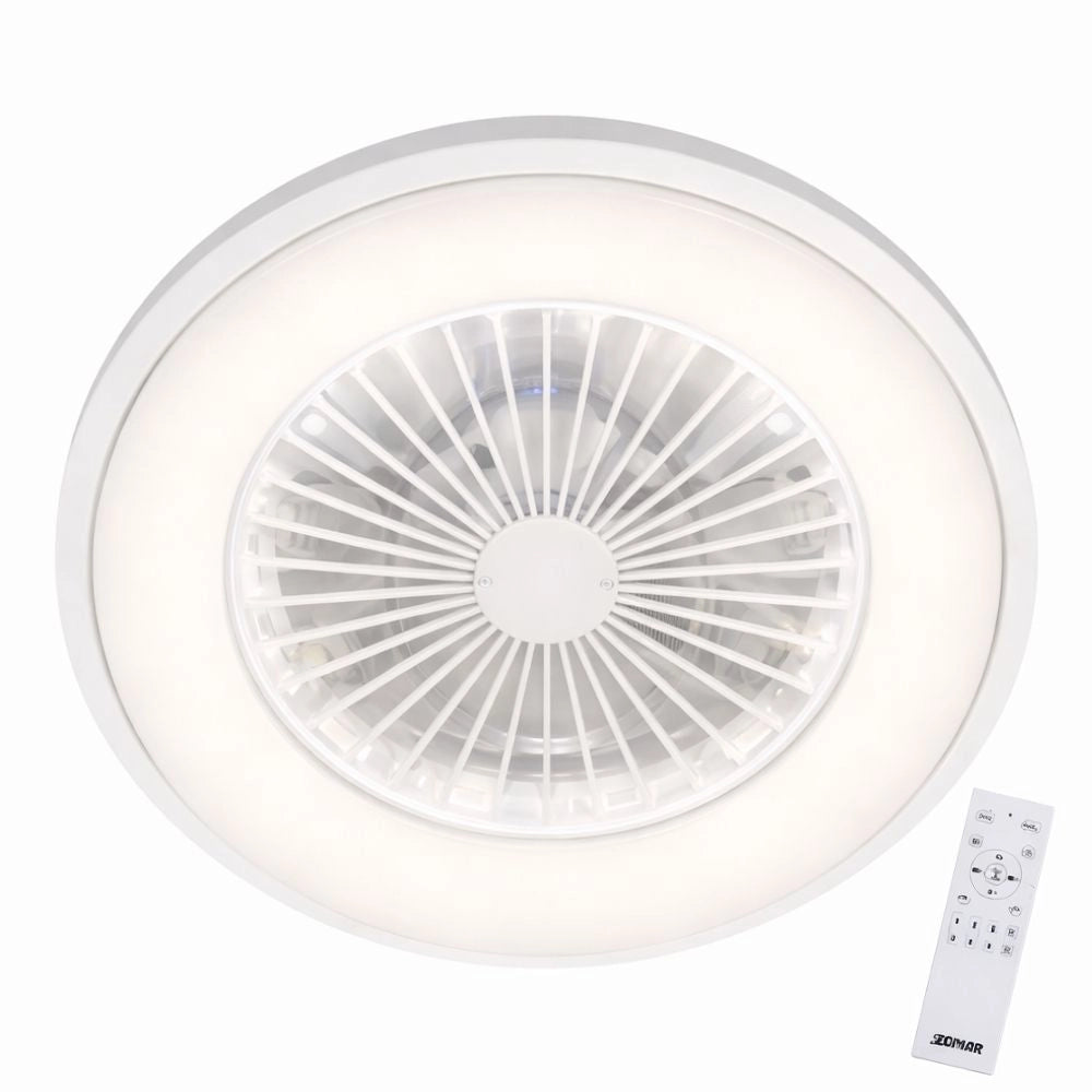 Ventilatore plafoniera led zephir 2 in 1 con telecomando e luce calda fredda regolabile zvp6