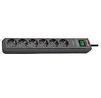 Brennenstuhl 1159710515 prolunghe e multiple 5 m 6 presa(e) AC Interno Antracite