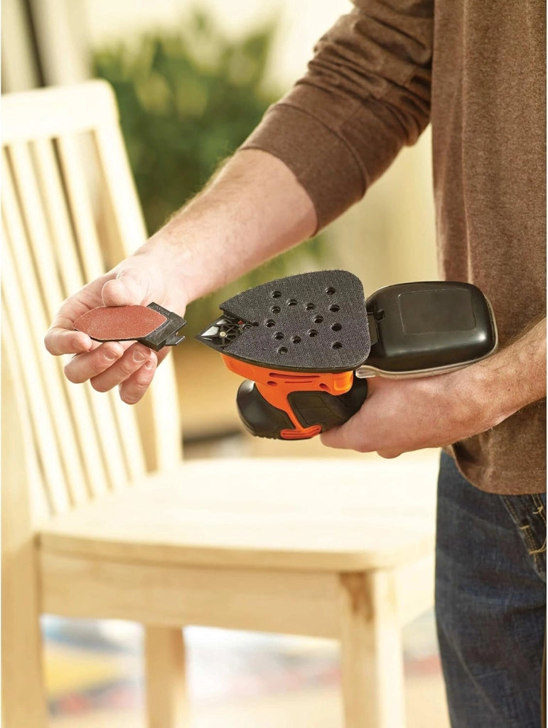 Black+decker ka2000-qs levigatrice mouse con 6 accessori e borsa multiuso, potenza 120 w