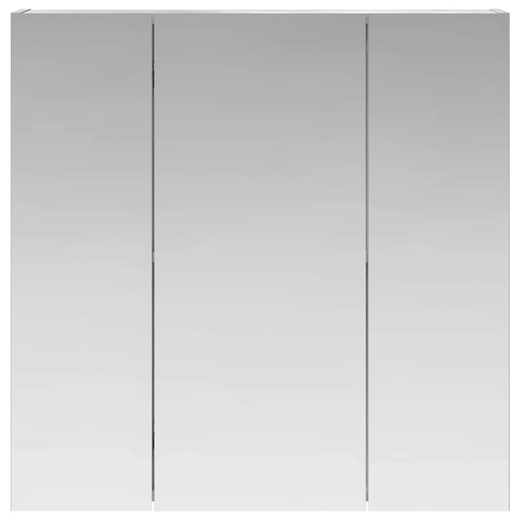 Mobiletto per specchio da bagno Grigio cemento