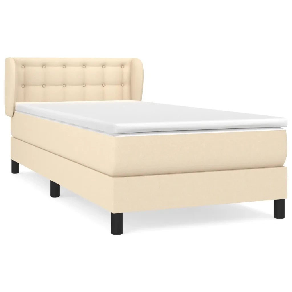 Giroletto a Molle con Materasso Crema 80x200 cm inTessuto cod mxl 58867