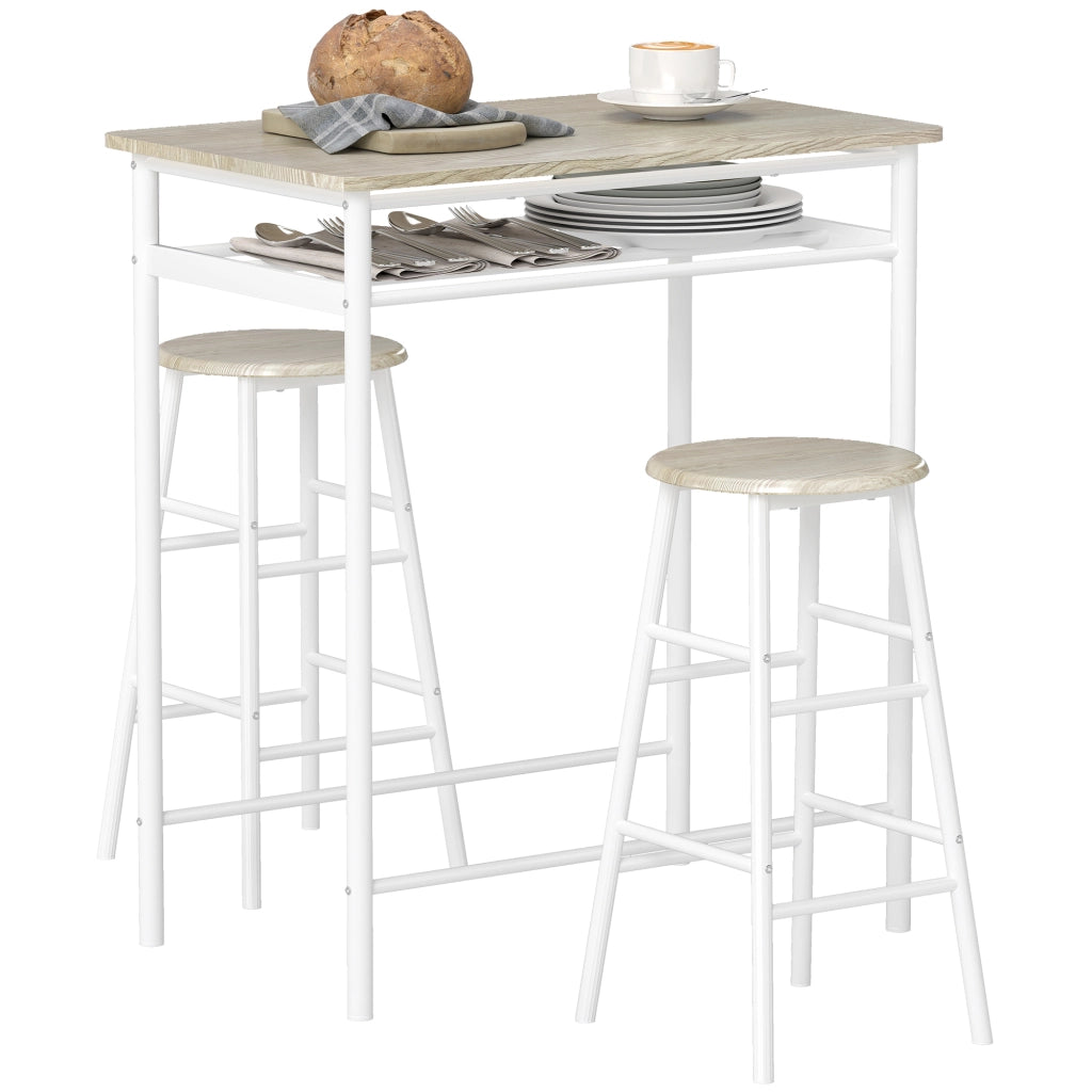 Tavolo da pranzo ¨C zephmum ¨C 80x50x90, bianco, metallo