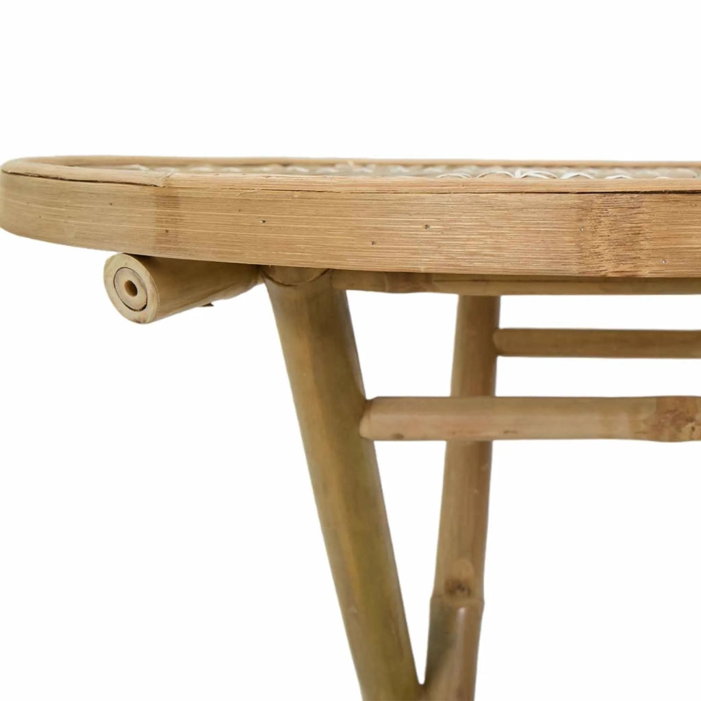 Tavolo da Giardino Naturale 80 x 70 cm Bambù 42028079
