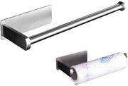 Sostituzione RVS contenitore per carta igienica, 32cm contenitore per carta igienica senza perforazione, contenitore per carta igienica autoadesivo, contenitore per carta igienica senza perforazione per cucina, cucina o armadietto bagno.
