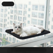 Hangmat per finestra per gatti - 35*55cm - per gatti per sdraiarsi - hangmat per animali domestici con morsetto - comoda, duratura, solida, grande spazio - nido per gatti per quattro stagioni - nido per gatti appeso con morsetto