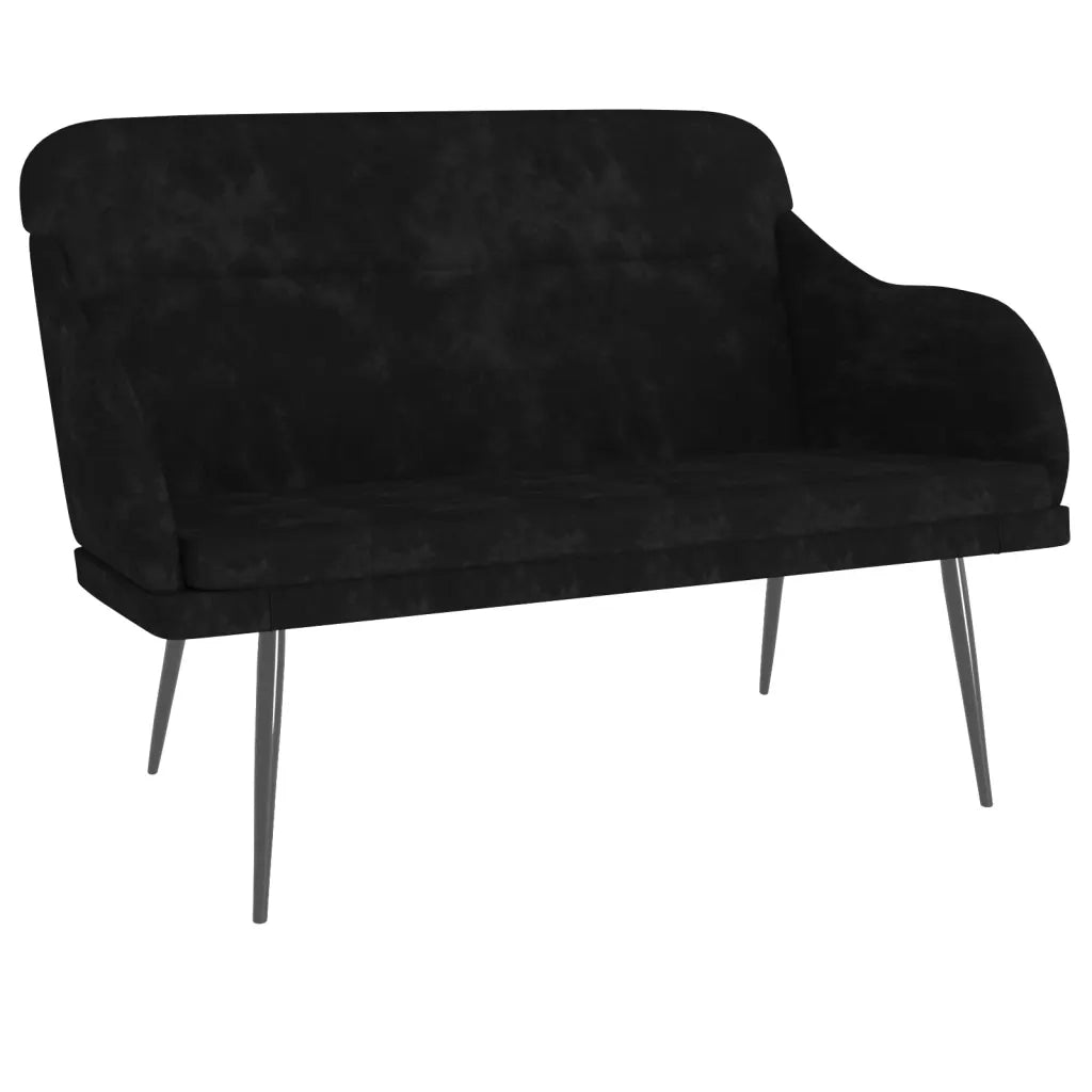 Panca Nera 110x76x80 cm in Velluto CFW4049416