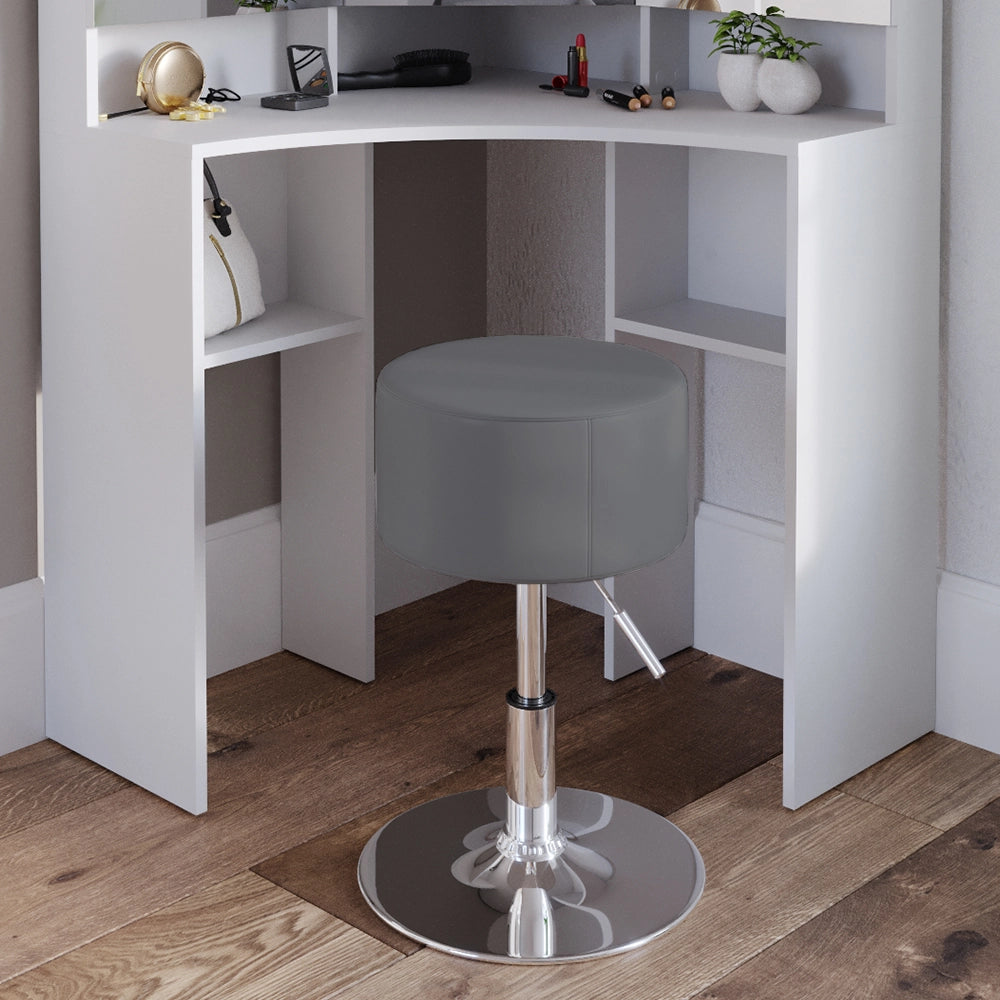 Vicco Sgabello Grigio 33.5 x 67 cm per tavolo da toeletta