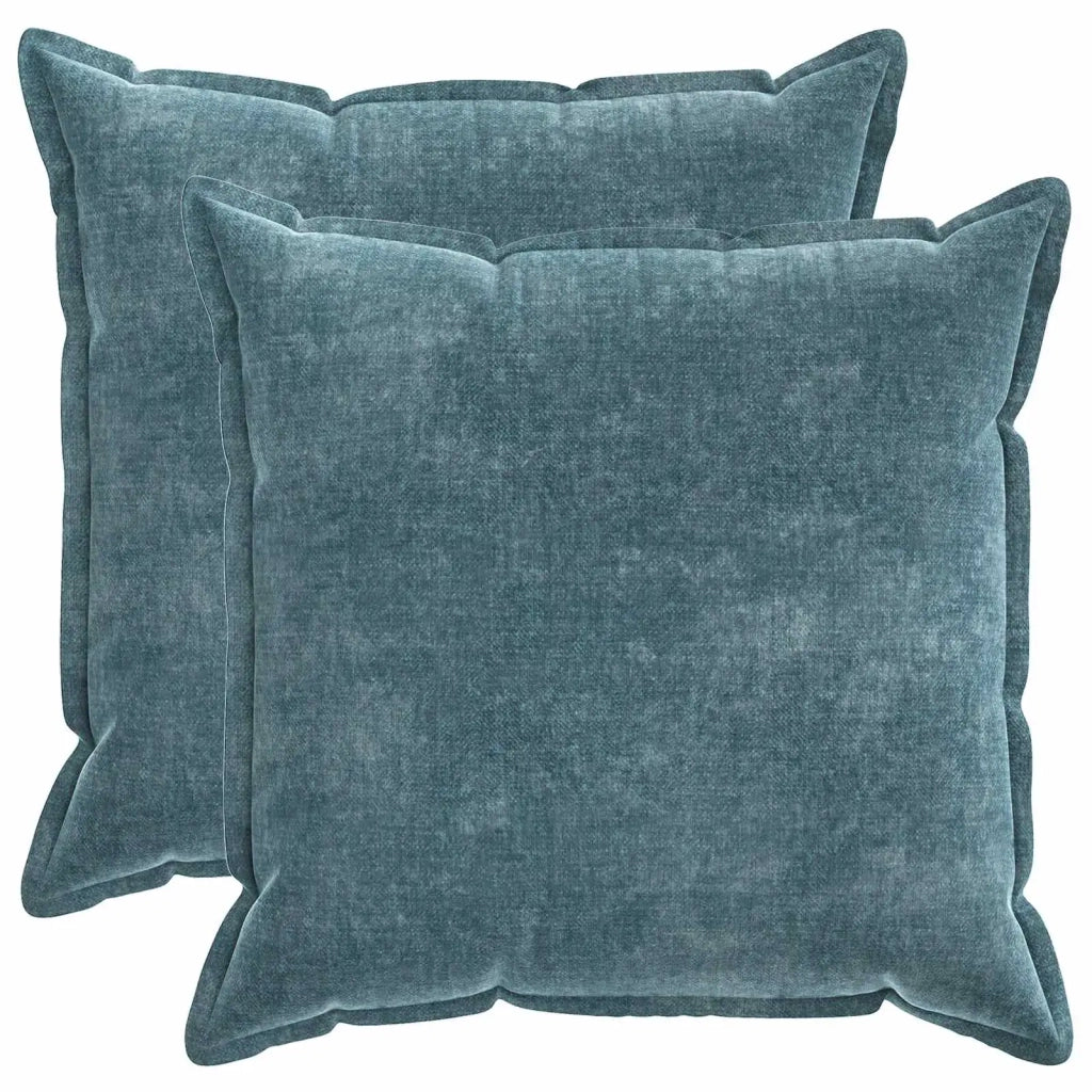 Federa 2 pz HOUTEN Blu 55 x 55 cm Tessuto Chenille 920459