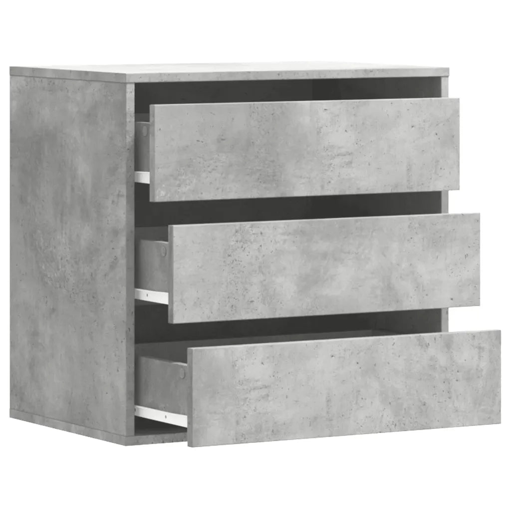 vidaXL Cassettiera Angolo Grigio Cemento 60x41x58cm Legno Multistrato