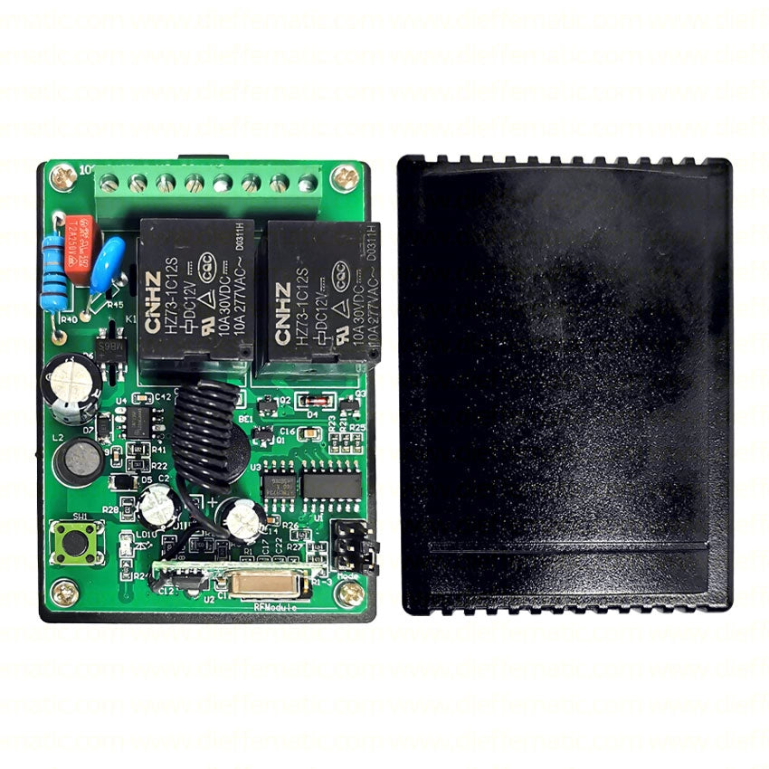 KIT RICEVENTE 2 CANALI DA ESTERNO 433 MHZ 110 - 220 VAC YET402PC CANCELLO REMOTO