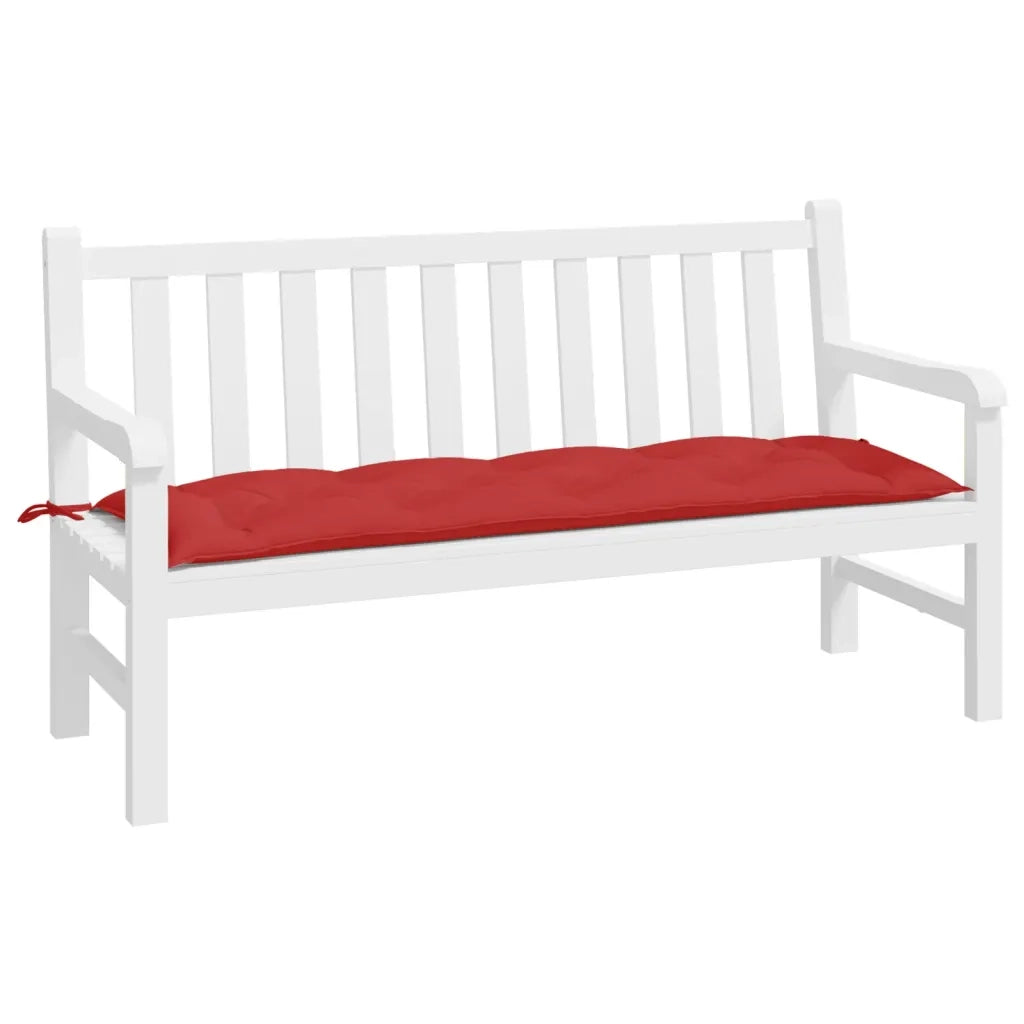 Cuscino per Panca Rosso 150x50x7 cm in Tessuto Oxford