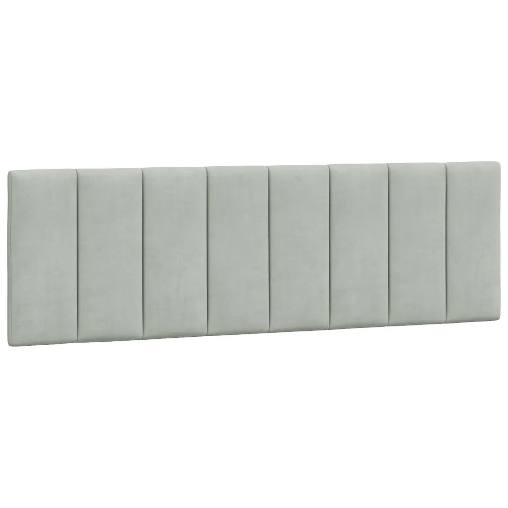 Letto con Materasso Grigio Chiaro 160x200 cm in Velluto