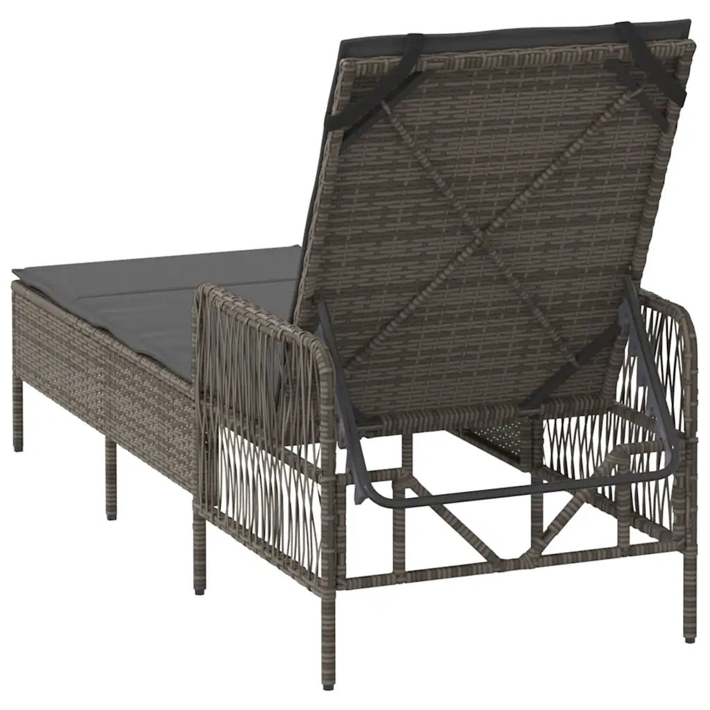 Lettino da Lettino sole | Sdraio da giardino | Lettino da sole Grigio e Grigio Scuro 200 x 55 x 92 cm