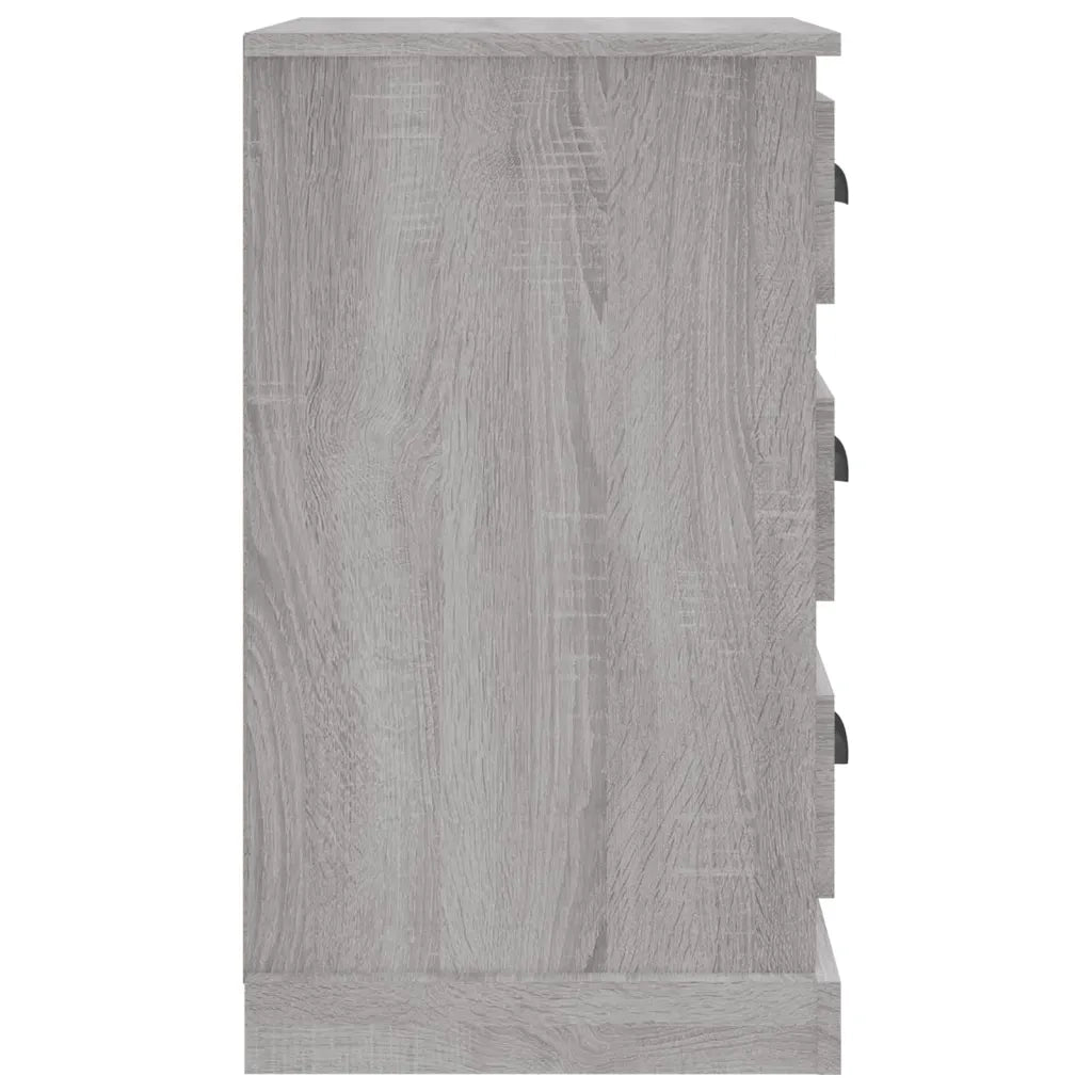 Comodino-Tavolino da notte Grigio Sonoma 39x39x67 cm in Legno Multistrato