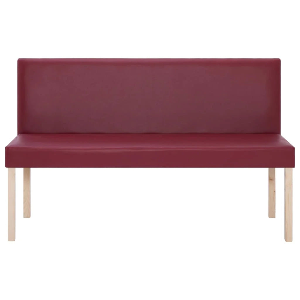 Panca/panca 139,5 cm materiale sintetico rosso bordeaux 02_0010807