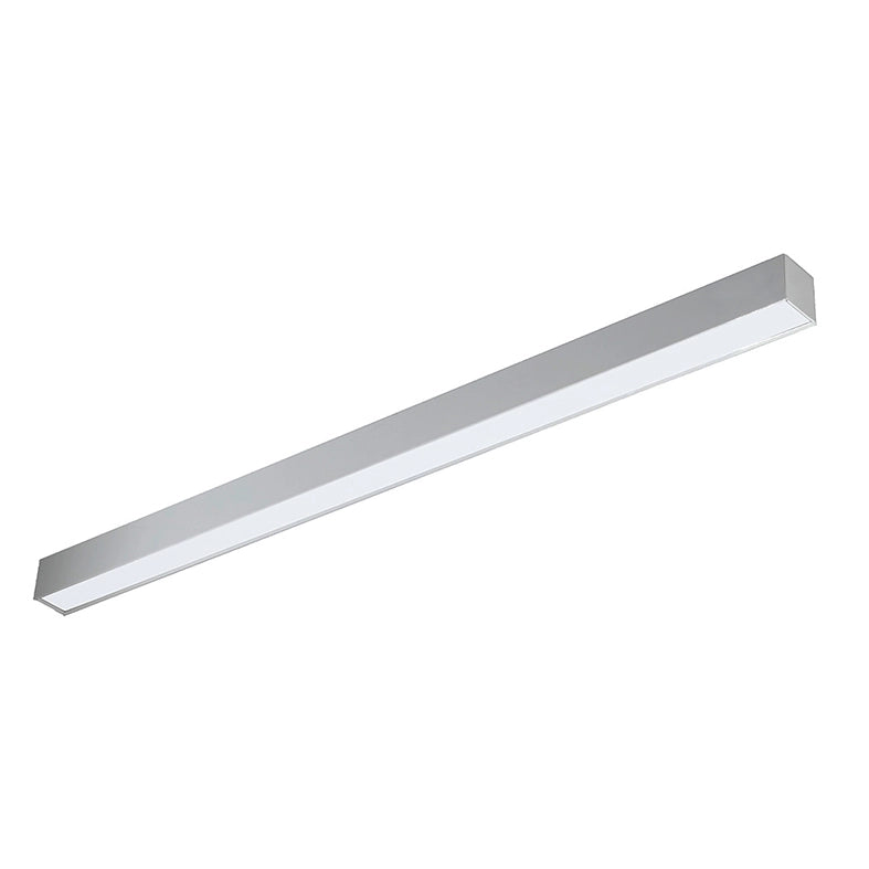 Lampada PULA Sospensione o Plafoniera LED 54W 120° CRI90 Grigio 3000K - Illuminazione Diretta in Acciaio IP20 - Rossini Group