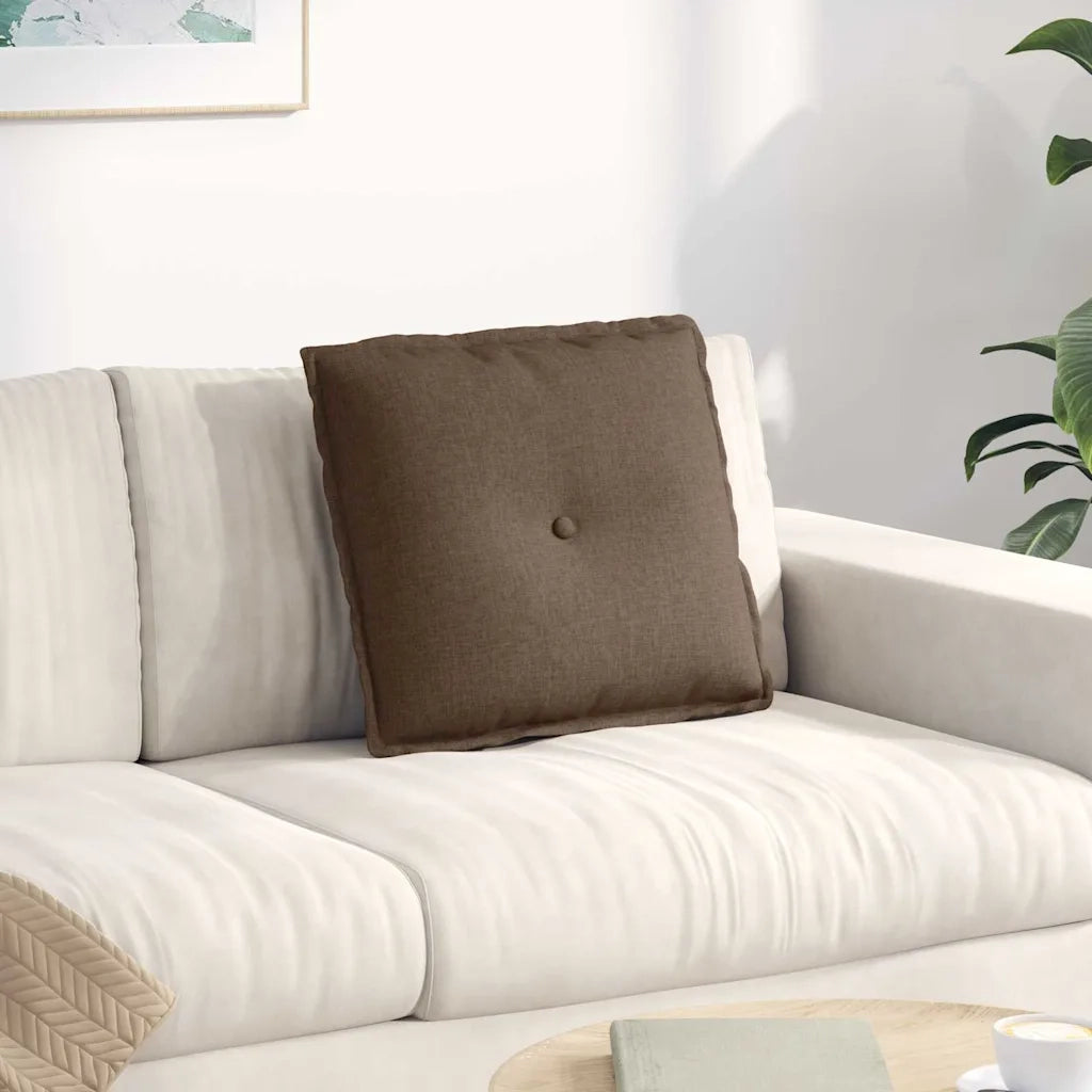 Cuscino per Schiena Marrone 50 x 19 x 45 cm Tessuto 42014619