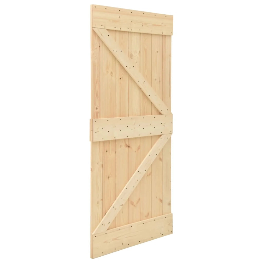 Porta NARVIK Naturale 80 x 210 cm Legno di pino solido 351042