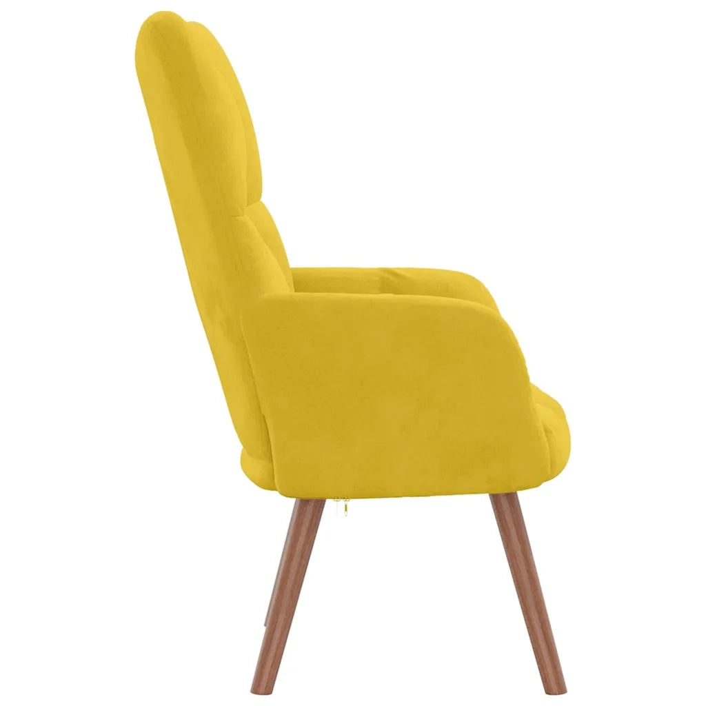 Poltrona Relax Giallo Senape in Velluto cod mxl 32687