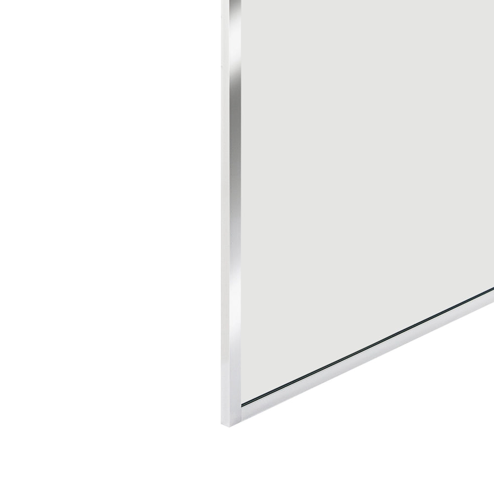 Schermo doccia argento in vetro temperato con cornice in acciaio inox Wet Room Bagno senza porte 100 x 190 cm