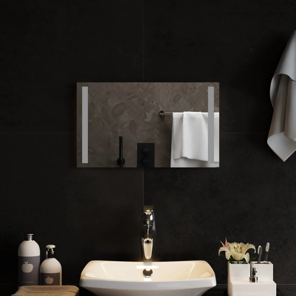 Specchio da bagno LED Trasparente 50 x 30 cm vetro temperato 42045792