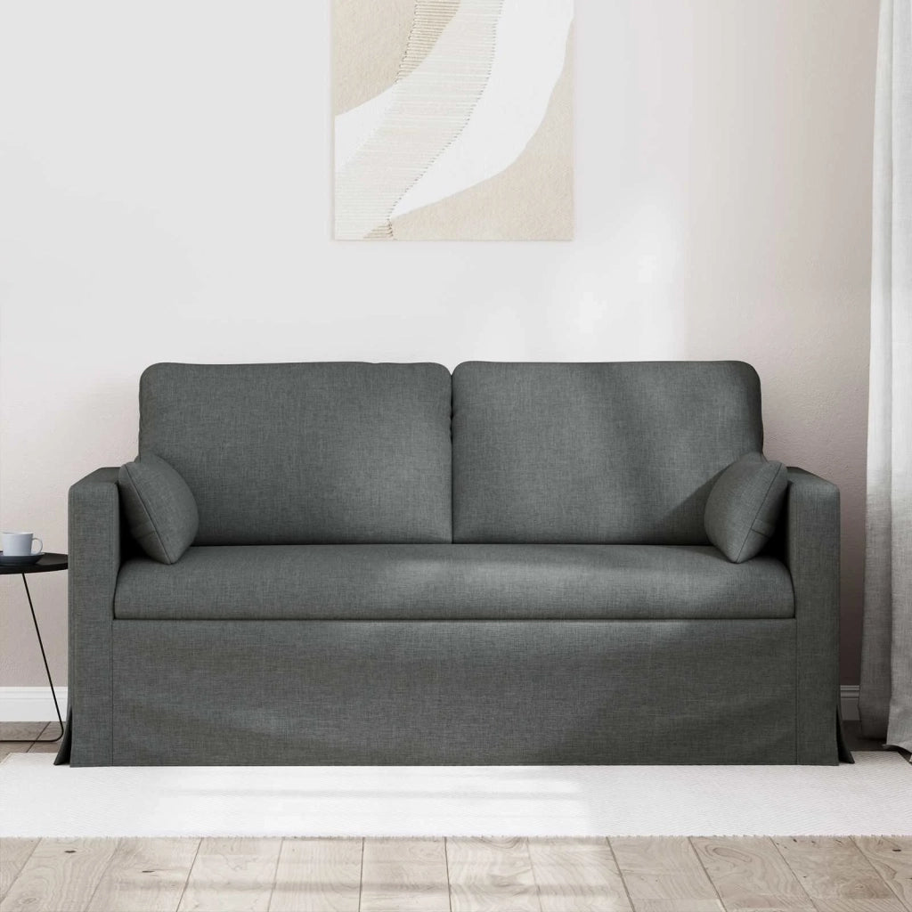 Divano Grigio scuro 158 x 78 x 80 cm Tessuto