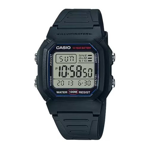 Orologio casio w 800h 1av collection black