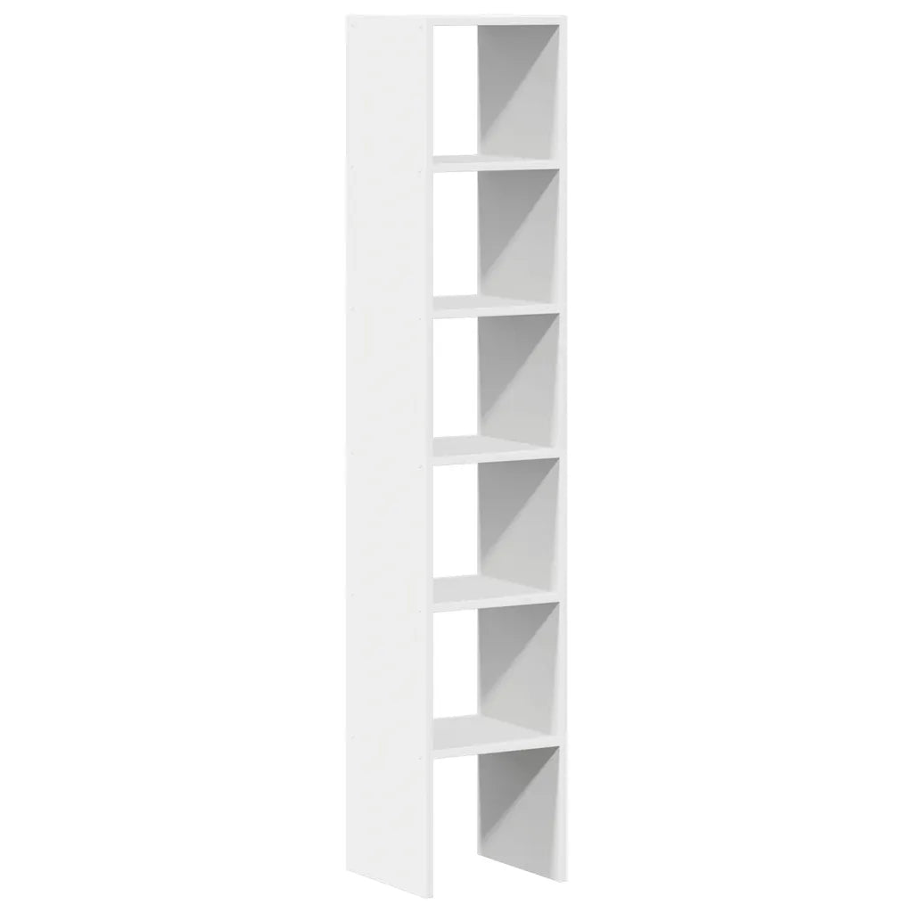 vidaXL Librerie 2 pz Impilabili Bianchi 30x30x80 cm Legno Multistrato