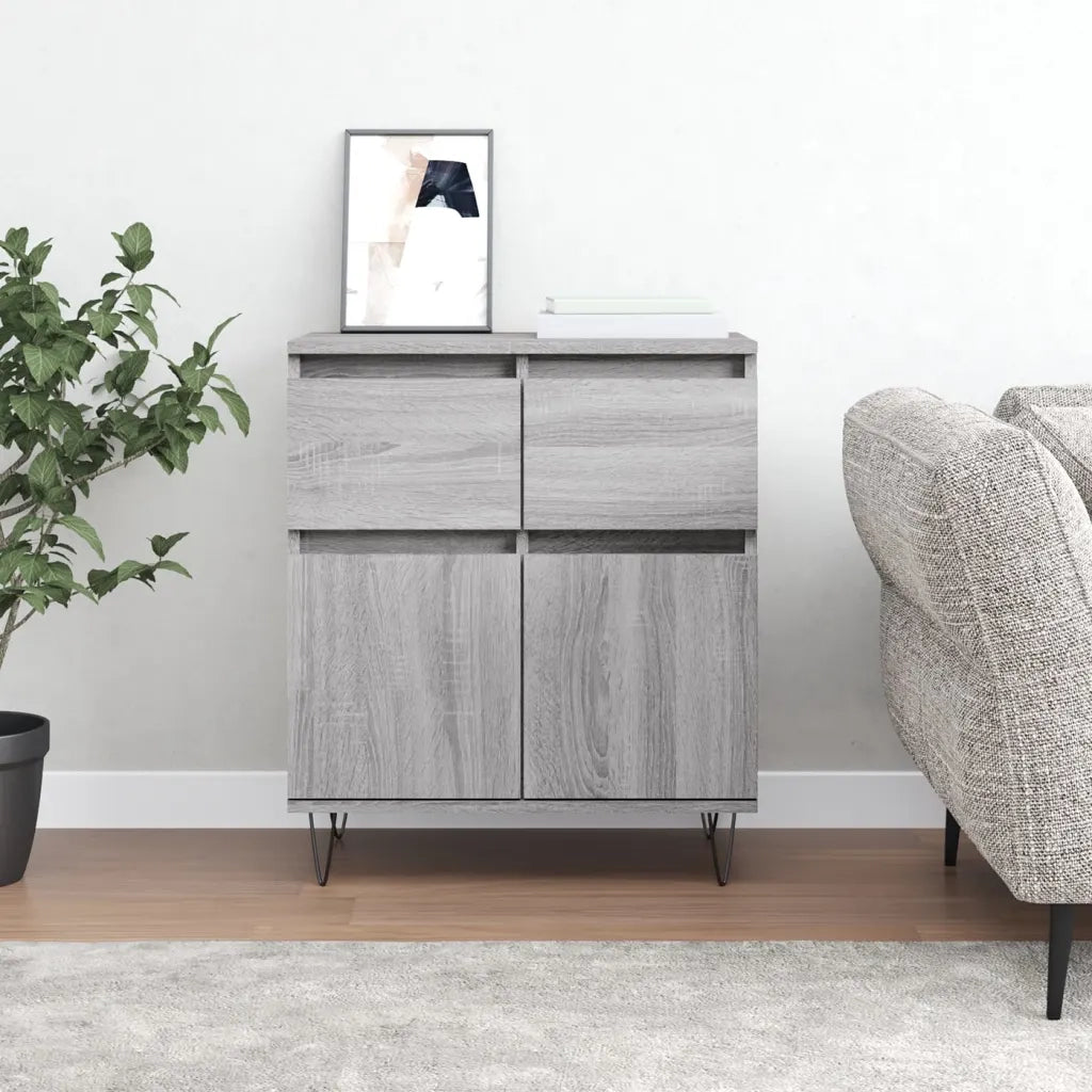 Credenza | Madia | Buffet da pranzo | Armadio da pranzo Grigio Sonoma 60x35x70 cm in Legno Multistrato