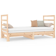 Letto da camera | Dormeuse Estraibile 2x(90x190) cm Legno Massello di Pino