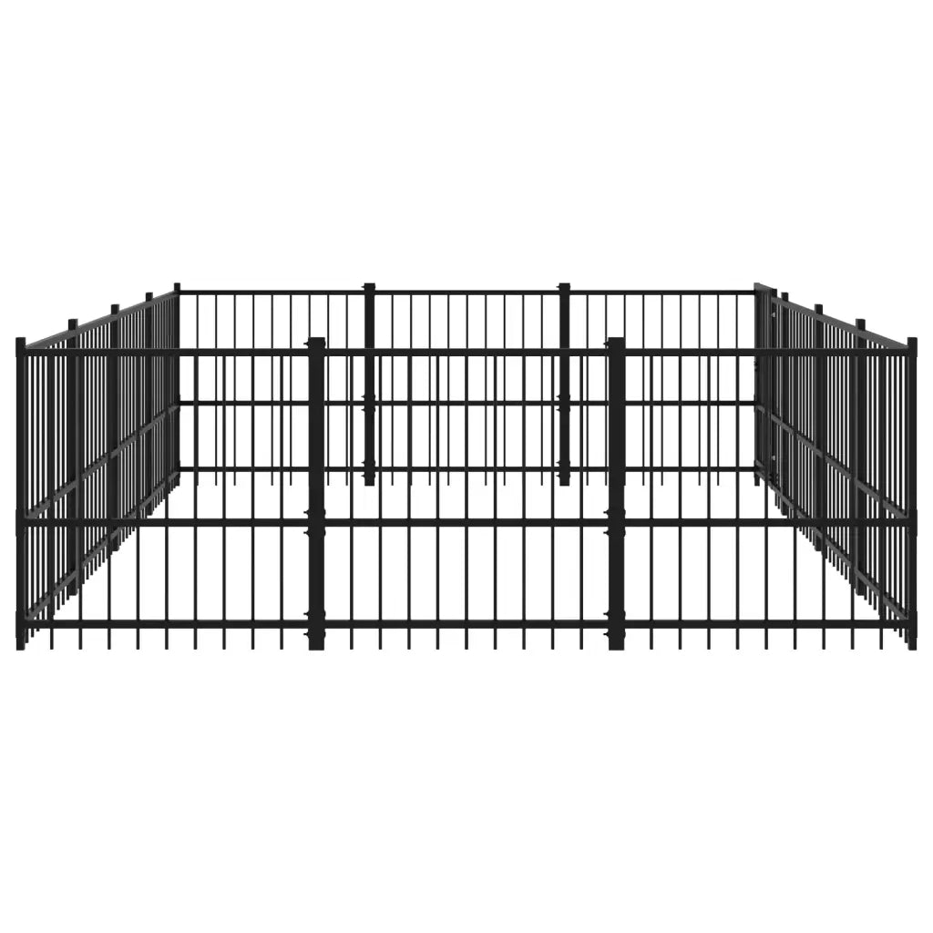 Gabbia per Cani da Esterno in Acciaio 11,58 mÂ²