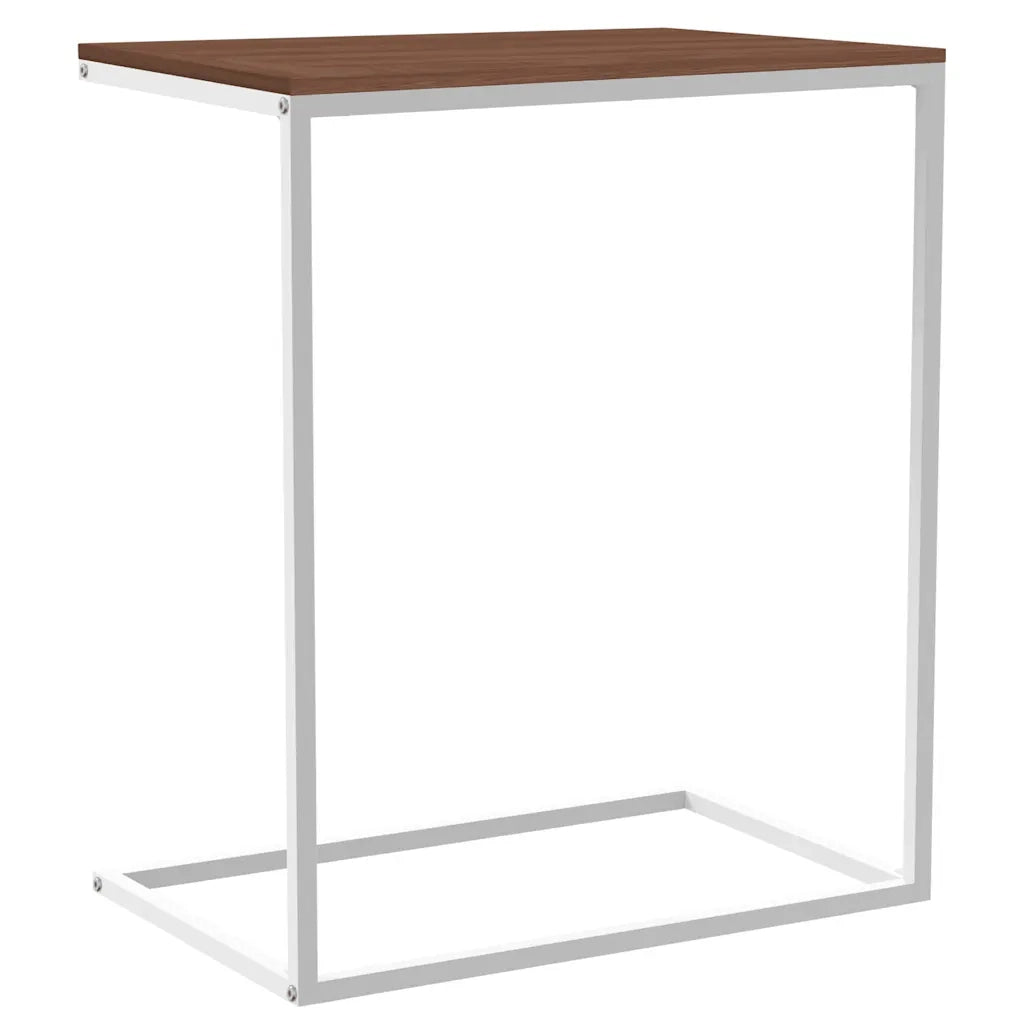 Tavolino da Salotto Bianco 55x35x66 cm in Legno Multistrato cod mxl 58273