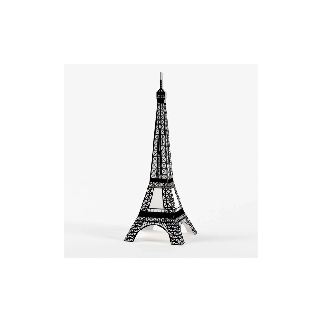 Lampada Da Scrivania-Ufficio Moderna Eiffel Polilux ® Nero Print 1 Luce E14