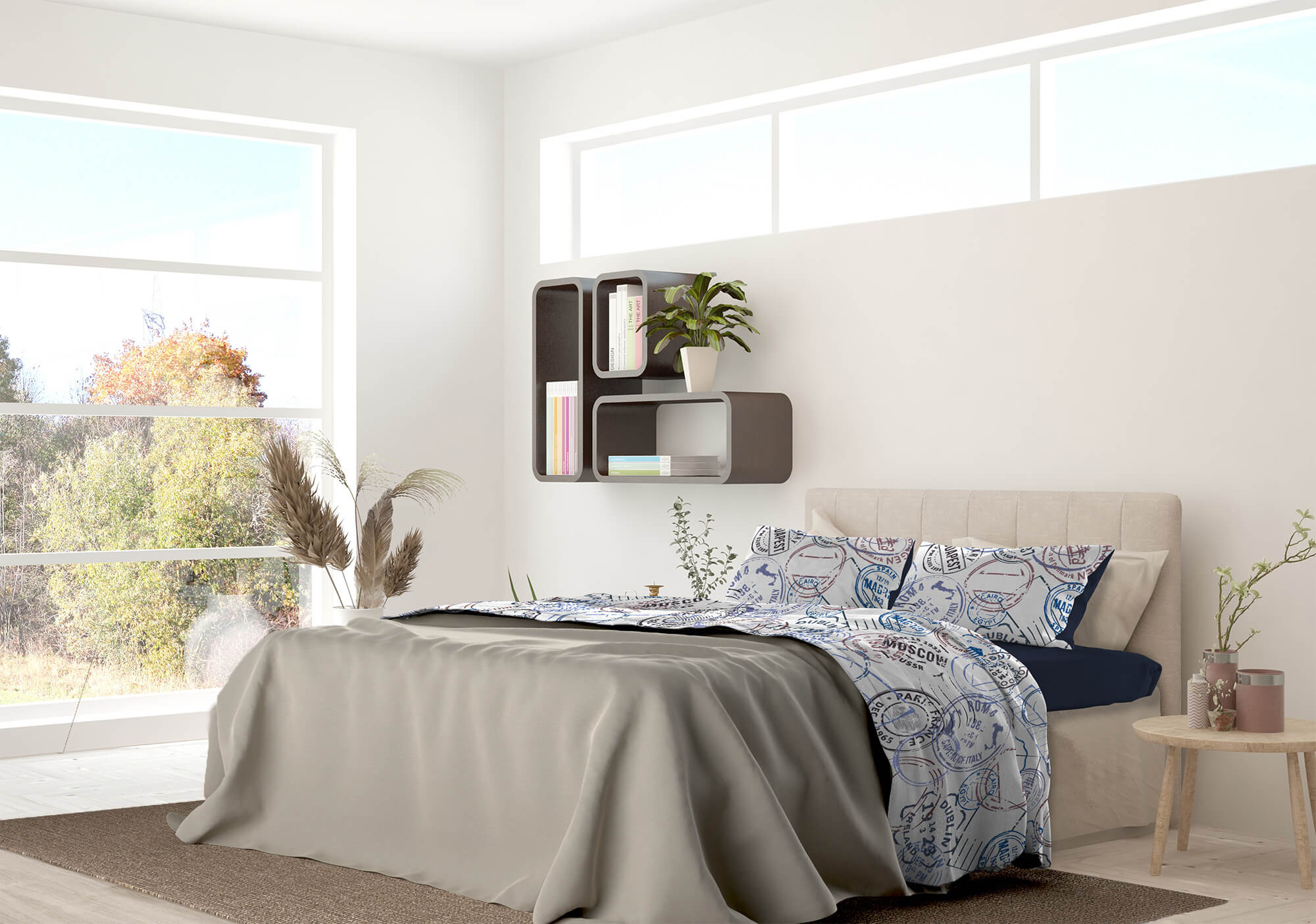 Set Lenzuola Singolo Sopra Sotto e Federe in Microfibra Travel Life