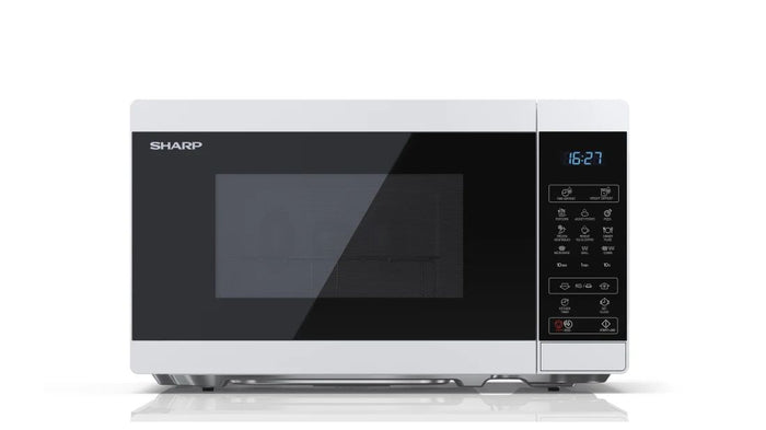 Sharp yc-mg02e-w forno a microonde blu, bianco superficie piana 20 l 800 w - SHAYCMG02EW