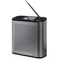 Sharp osaka dr-p530(gy) - radio digitale portatile - dab/dab+ - 2.4 slide show display - bluetooth 5.3 - storm grey - SHADRP530GY