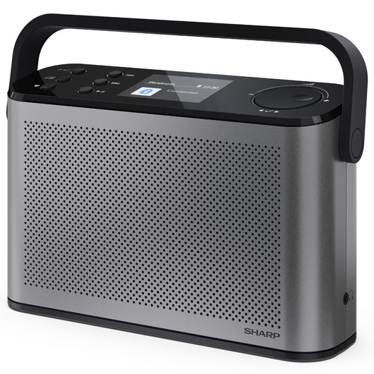 Sharp osaka dr-p540(gy) - radio digitale portatile - dab/dab+ - 2.4 slide show display - bluetooth 5.3 - storm grey - SHADRP540GY