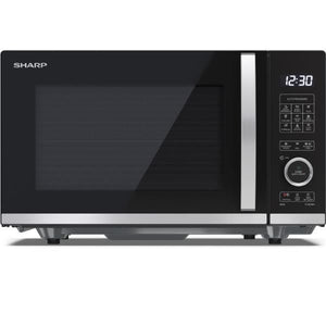 Sharp yc-qg254ae-b forno a microonde nero microonde combinato superficie piana 25 l 900 w