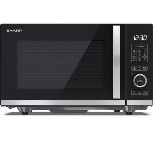 Sharp yc-qg254ae-b forno a microonde nero microonde combinato superficie piana 25 l 900 w