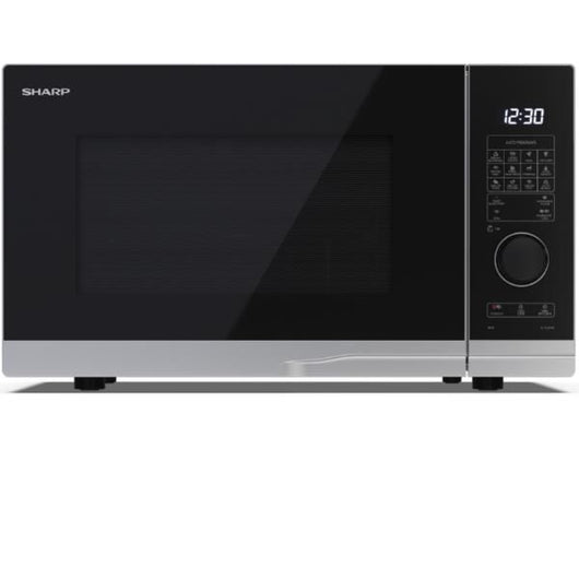 Sharp yc-pg284ae-s forno a microonde nero, argento microonde con grill superficie piana 28 l 900 w