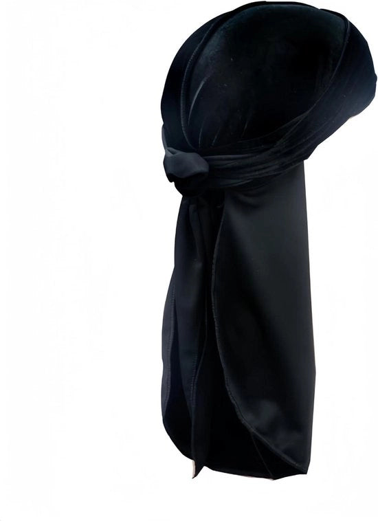 Fluorello Plus - Durag in Felpa per Uomo e Donna, Cappello con Code con Code di Lunghezza, Bandana Pirata, Tulband, Varie Colori - Cappello con Code con Code di Lunghezza per Capelli
