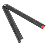 Righello Metallico Pieghevole - Portatile, Duraturo, Resistente alla Ruggine - Ideale per Viaggi, Lavoro e Auto