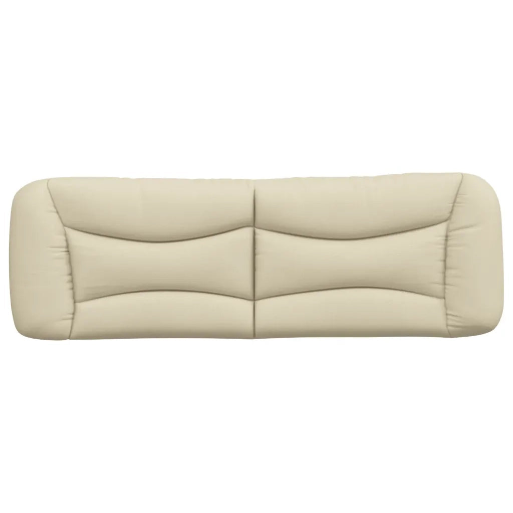 Cuscino Testiera Hvar Crema 160 cm in Tessuto CFW2719457