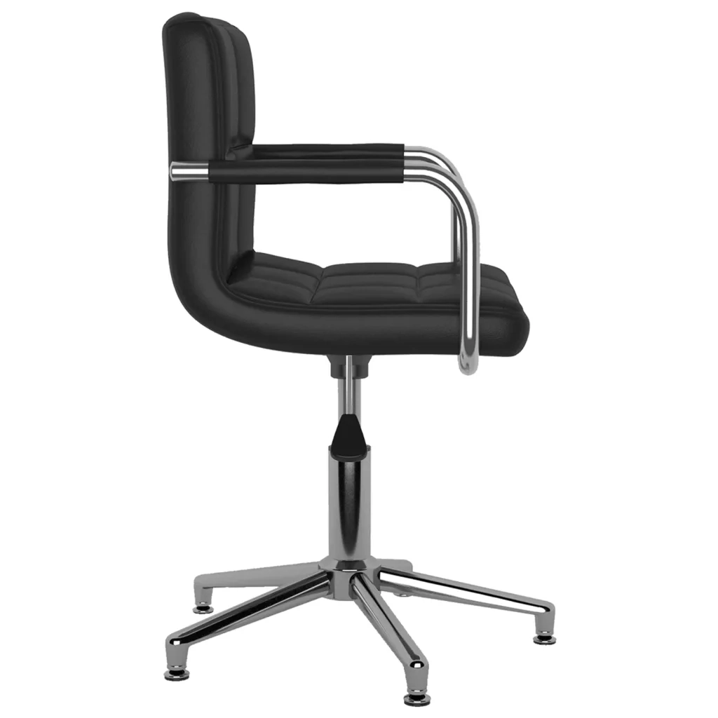 Sedie da Pranzo Girevoli 4 pz Nere in Similpelle cod mxl 56980