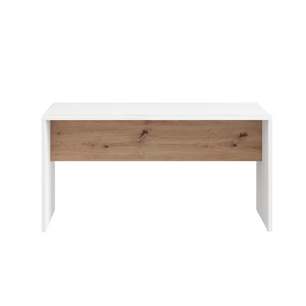 Limatola, Tavolino da Salotto Forma Rettangolare, 90x50x47h cm Bianco Opaco
