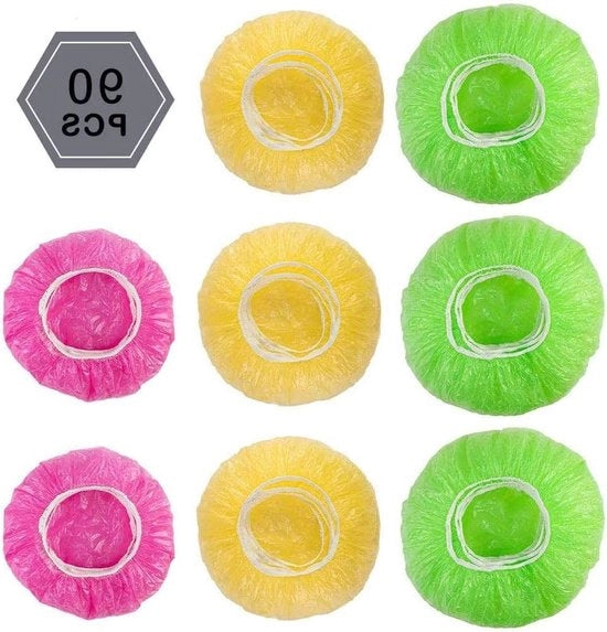 90 copie di coperchi morbidi in plastica per piatti - Coperchi per verdure o per uso domestico.