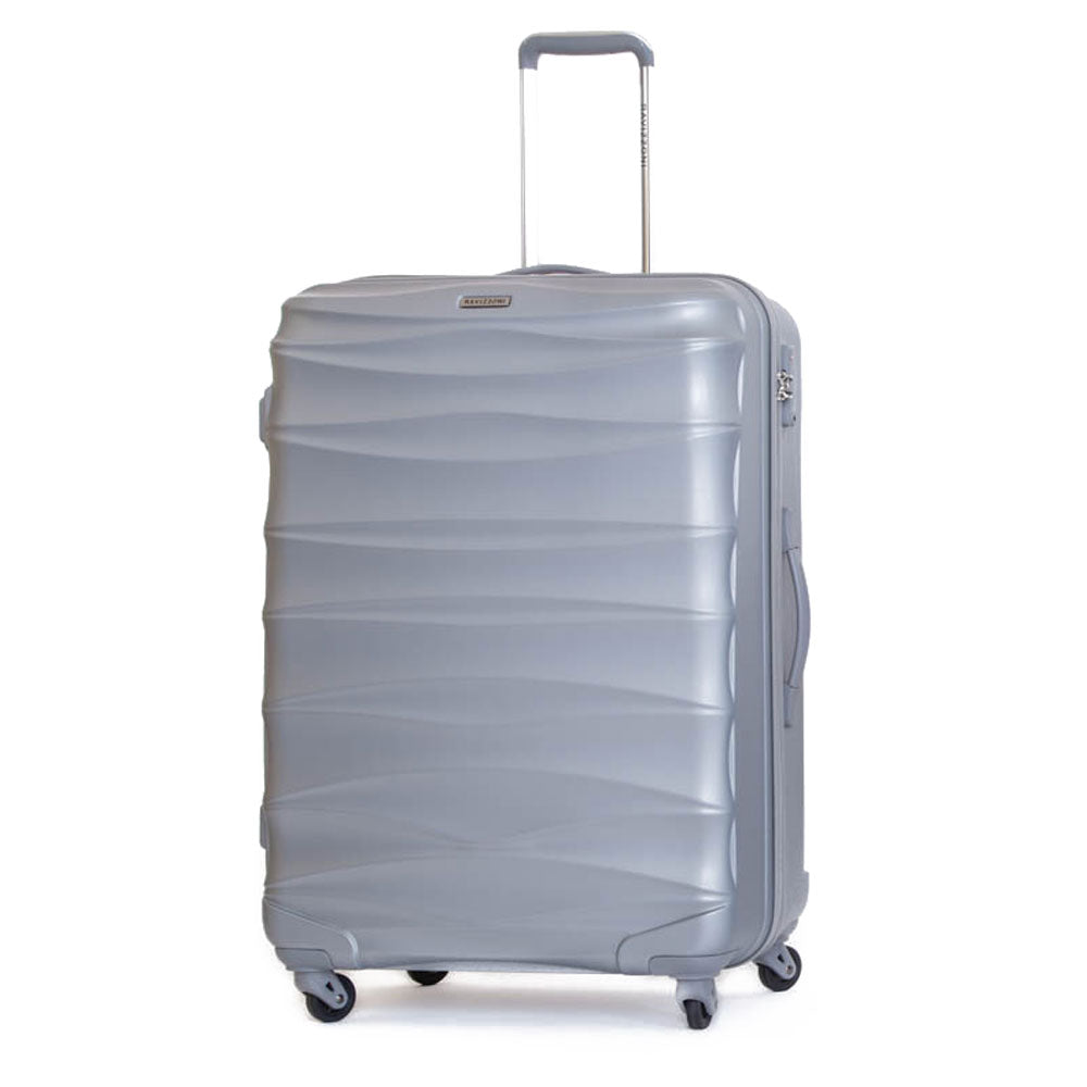 Trolley Valigia Grande Rigida in ABS 4 Ruote TSA Ravizzoni Infinity Silver