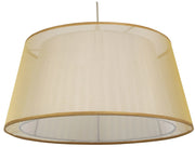 Lampada a sospensione Candellux Charlie Ø45 organza bianco