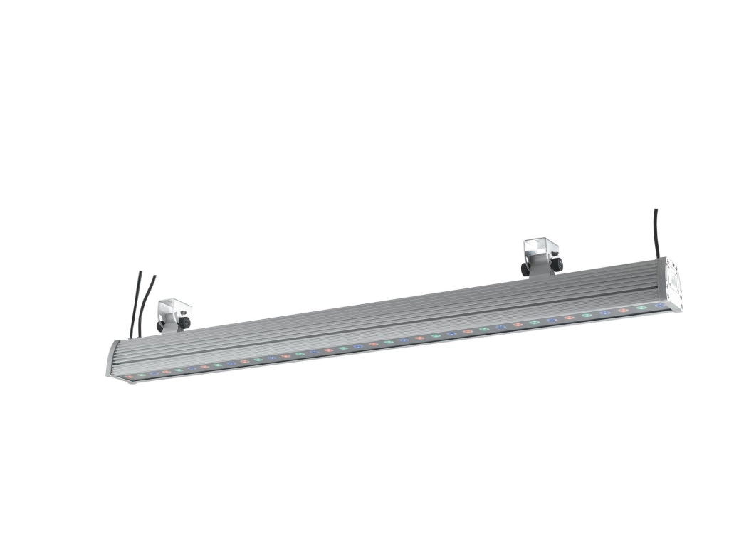PROIETTORE LED WALLWASHER ALLUMINIO 72W RGB DIMMERABILE IP65 112,5X14,5X8,2CM